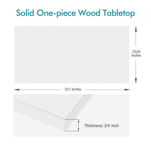 KABOON Solid Color Tabletop--White-Smooth version-6 sizes