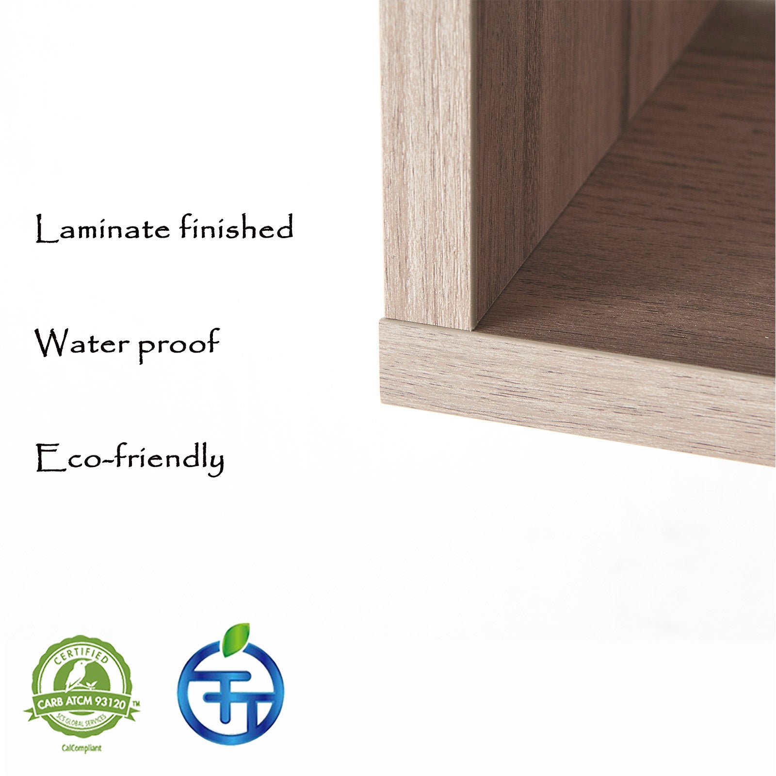 eco-friendly wood shelf